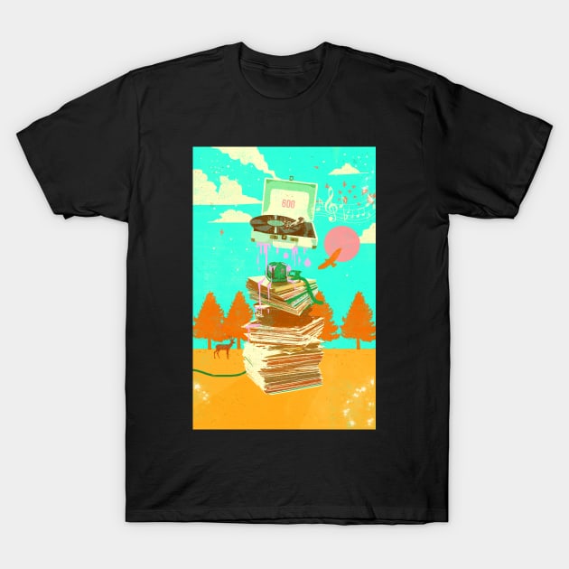 VINYL STACK T-Shirt by Showdeer